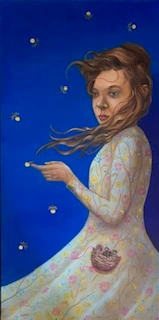 Viento salvaje, noche en calma — ÓLEO SOBRE LIENZO 120 X 60 CMS