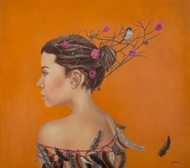 La maga — ÓLEO SOBRE LIENZO 80 X 90 CMS