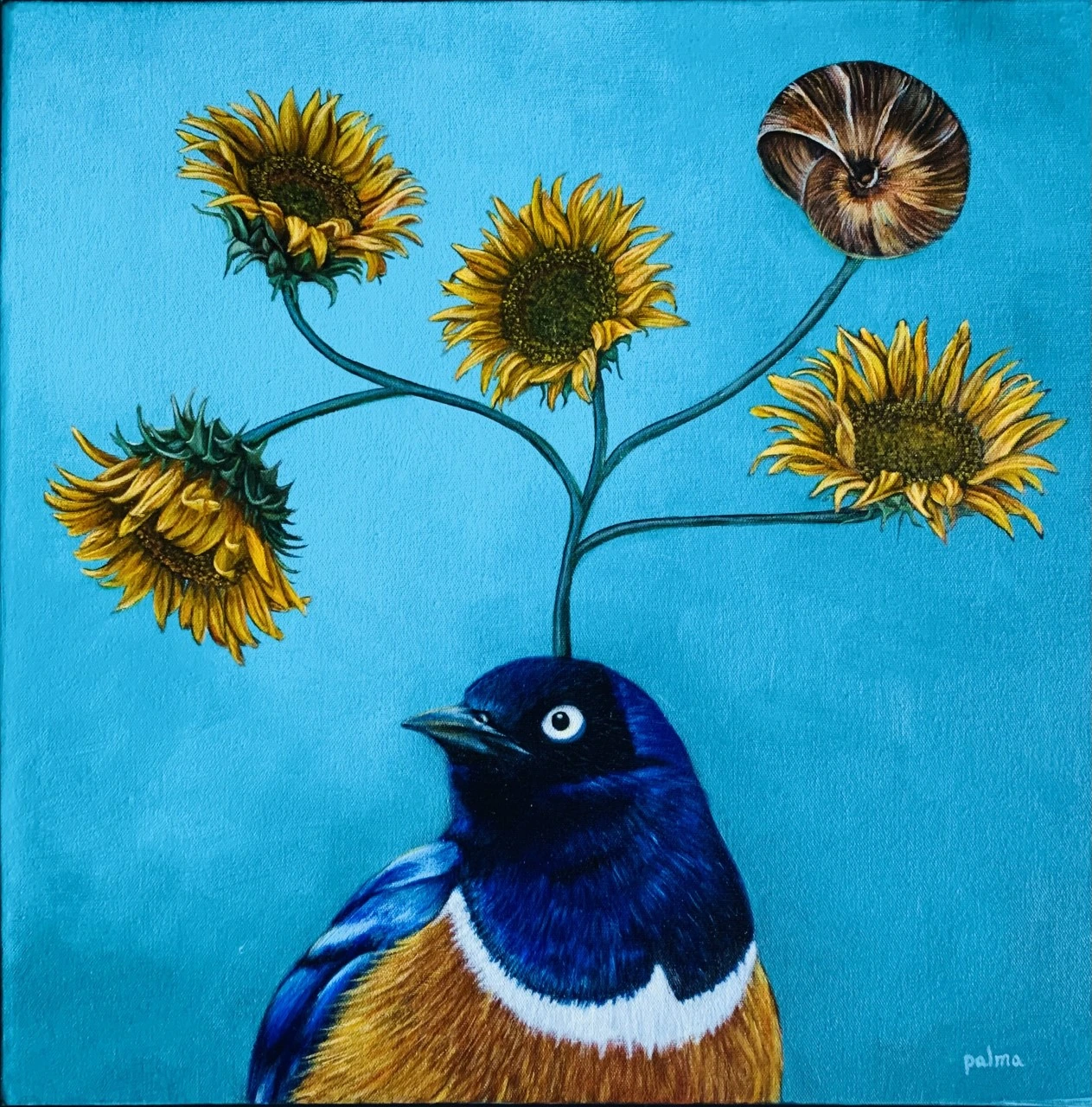 Vidas que florecen — ÓLEO SOBRE LIENZO 61 X 61 CMS