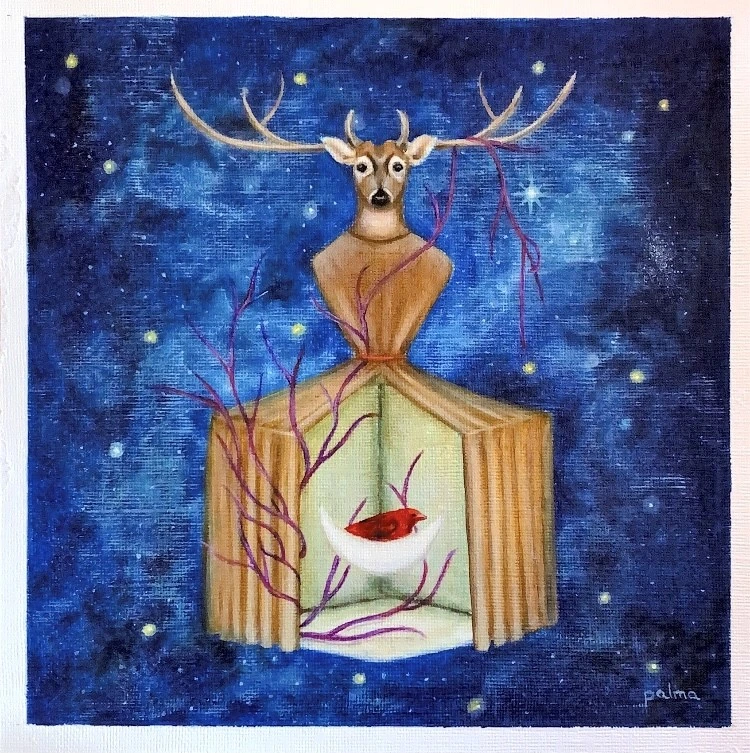 Home — OIL ON CANVAS 25 X 25 CMS