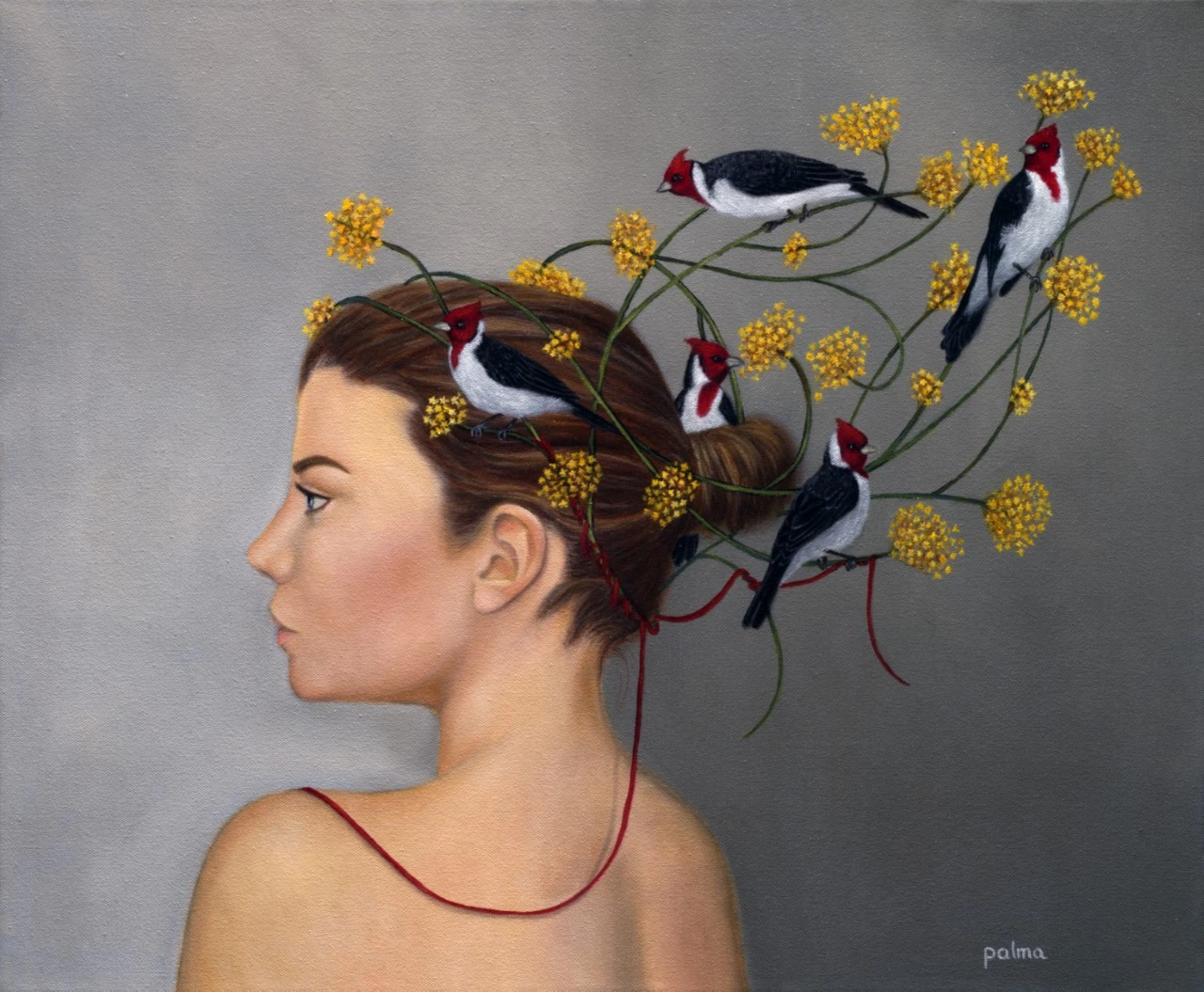 La compañía — ÓLEO SOBRE LIENZO 50 X 60 CMS