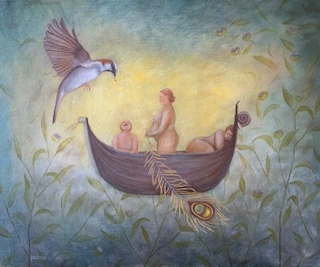 El círculo de la vida — ÓLEO SOBRE LIENZO 50 X 60 CMS