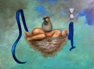 El nido de amadita — OIL ON CANVAS 23 X 30 CMS